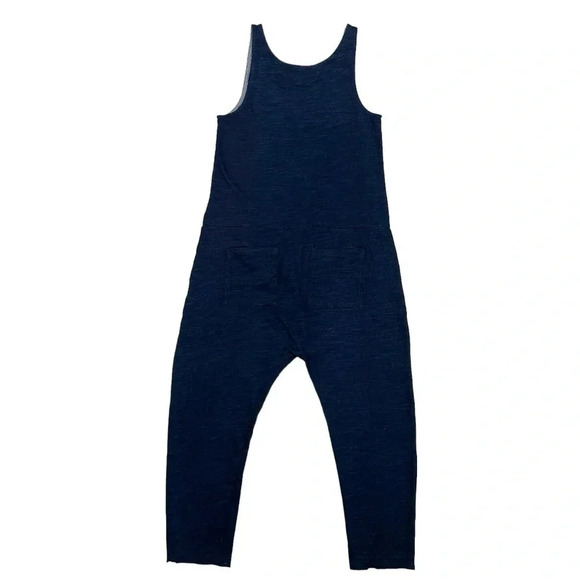 AG Adriano Goldschmied Abyl Sleeveless Overalls Jumpsuit in Navy Blue Size S - Picture 4 of 11